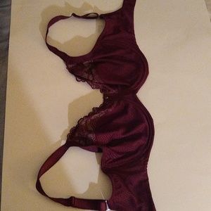Burgandy Fantasie 32J underwire bra